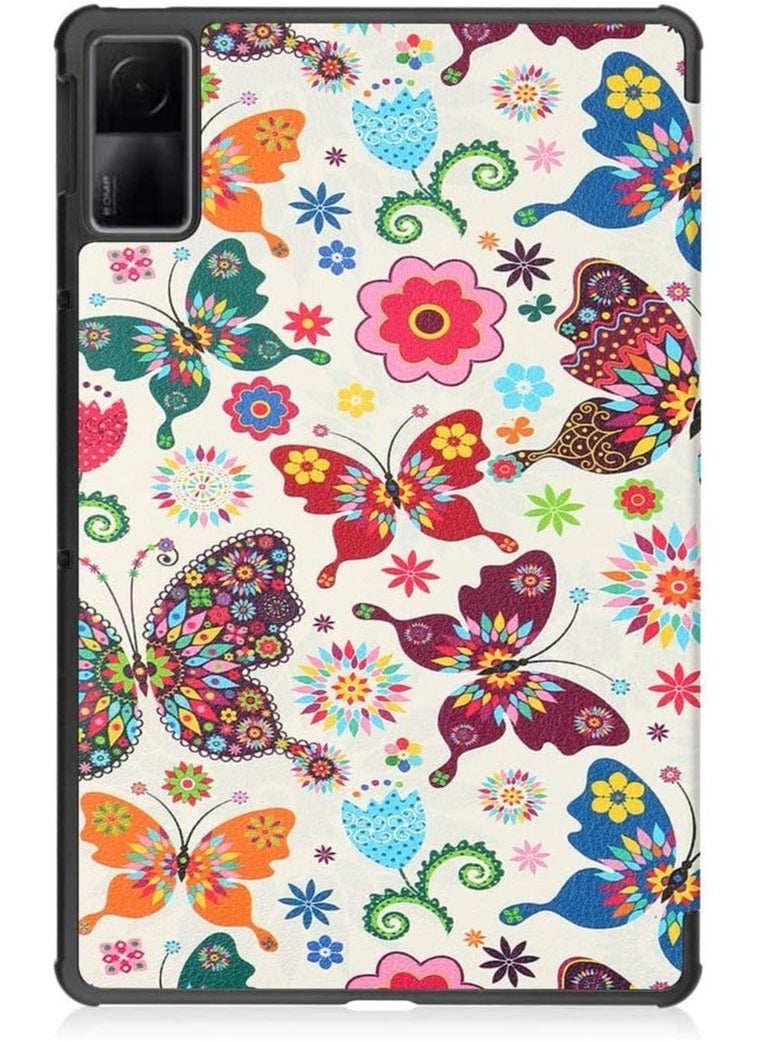 جراب لجهاز Xiaomi Redmi Pad 10.61 2022، جراب أنيق من جلد البولي يوريثان قابل للطي مع حامل رفيع وخفيف الوزن مع خاصية الاستيقاظ/النوم التلقائي (KN-3) - Image 5